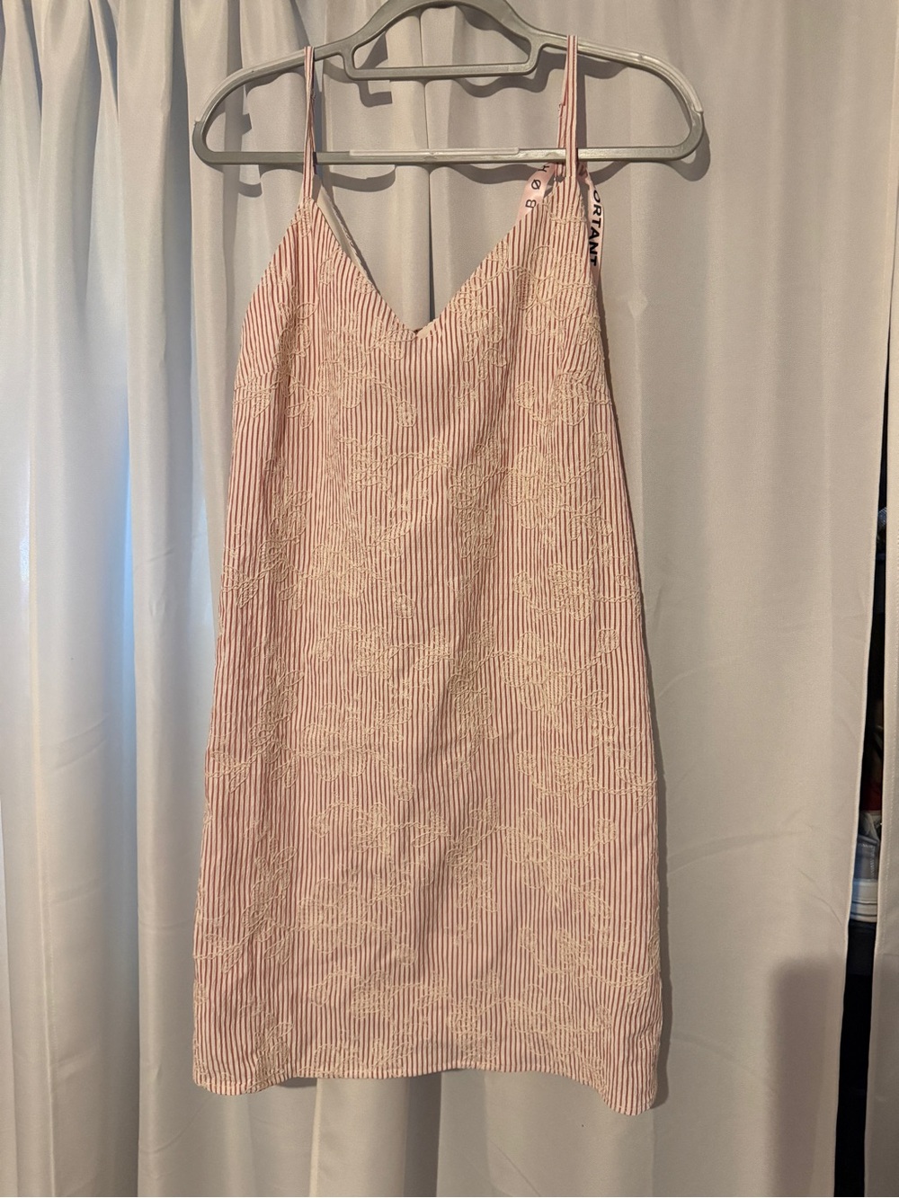 Baltic Born Pink and White Striped Sundress